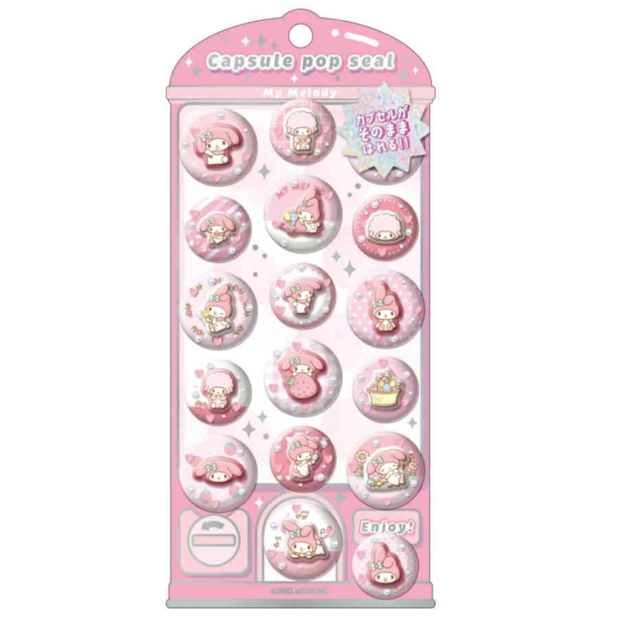 サンリオキャラクターズ カプセルポップシール カミオジャパン Sanrio| ハローキティ・シナモロール他